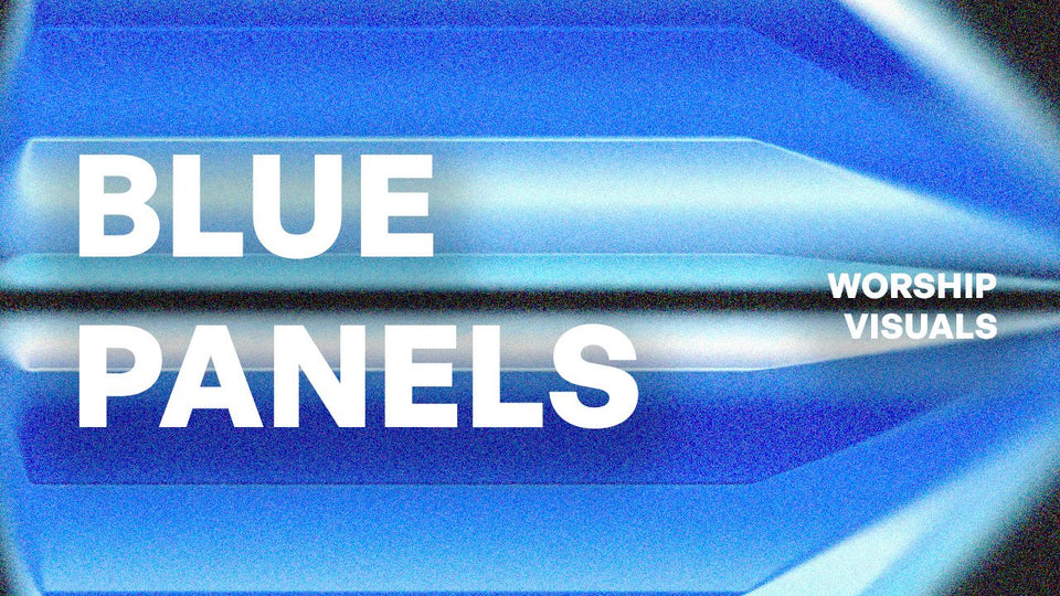 BLUE PANELS — Worship Visual Pack - Talesoft Digital
